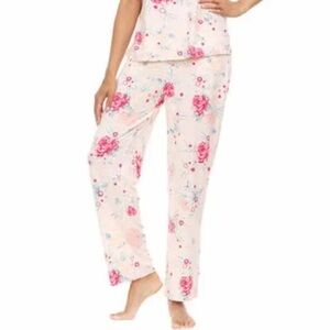 Flora Nikrooz Pink Floral Pajama Bottoms